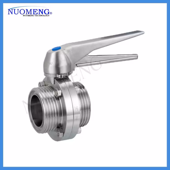 Sanitary Stainless Steel SS304/316L Multi-Position Handle /Multi-Position Plastic Handle Clamped Butterfly Valve